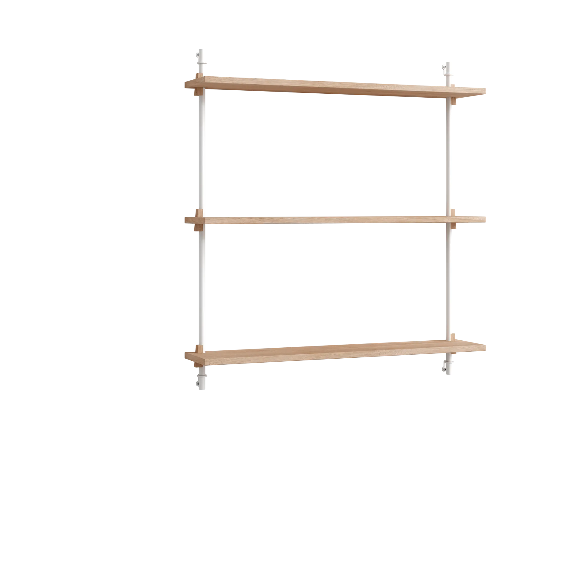 Moebe wall shelving ws.85.1, Eg/Hvid MOEBE