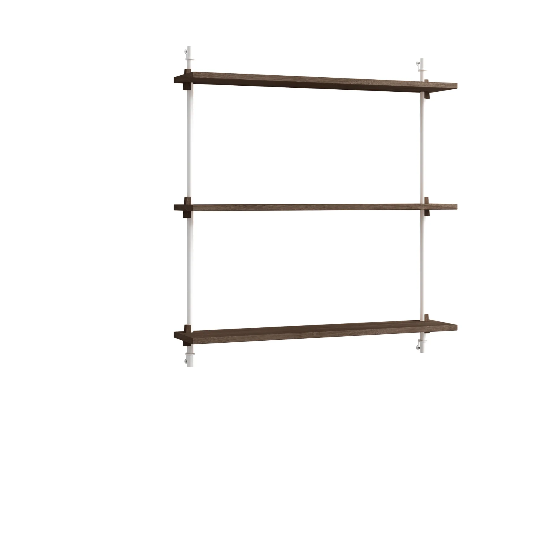 Moebe wall shelving ws.85.1, Røget eg/Hvid MOEBE