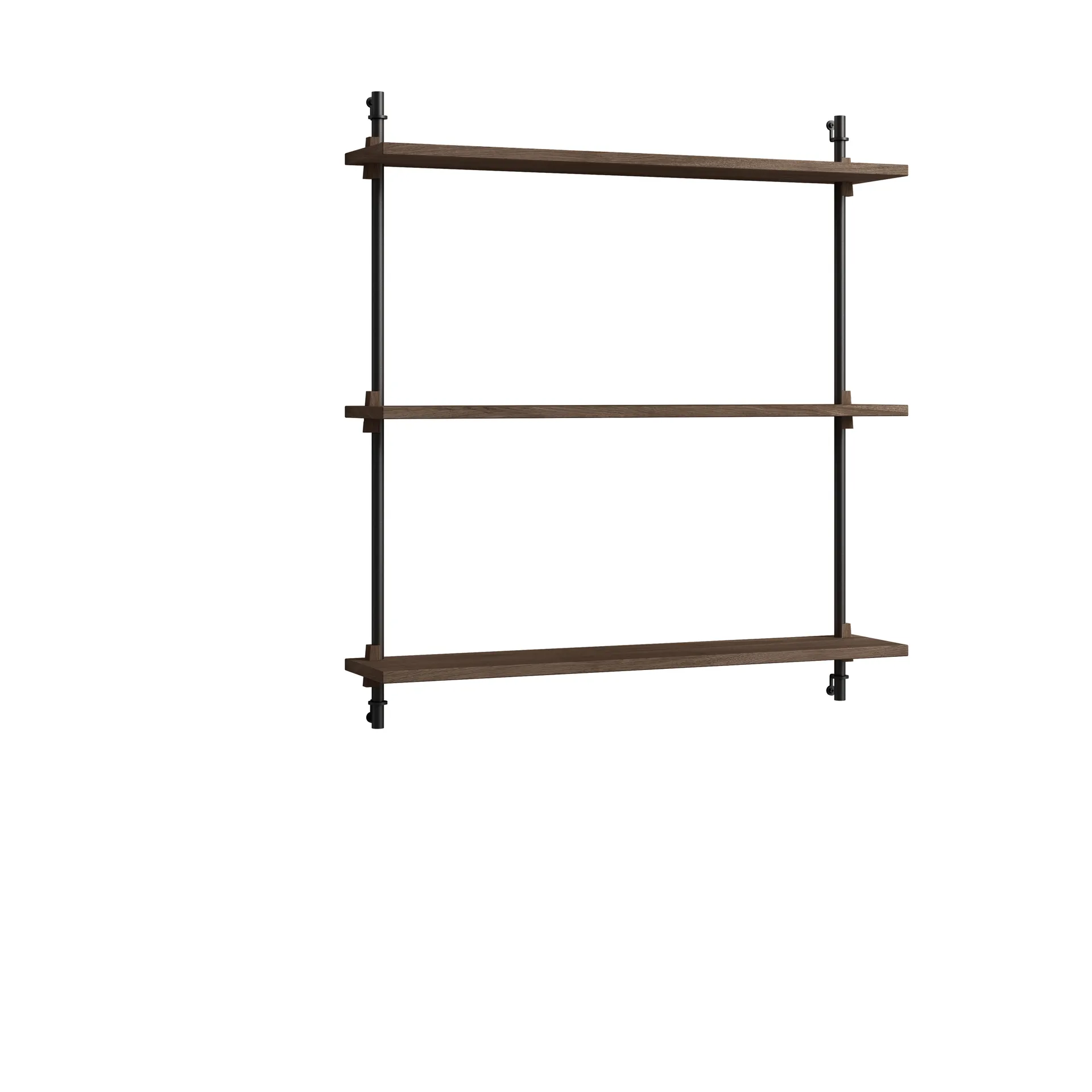 Moebe wall shelving ws.85.1, Røget eg/Sort MOEBE