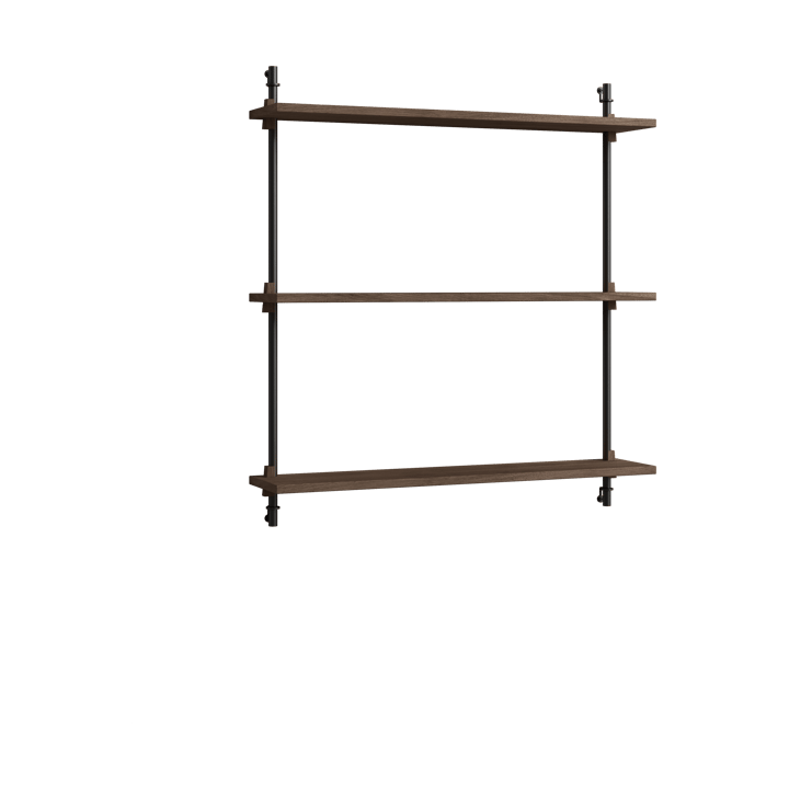 Moebe wall shelving ws.85.1 - Røget eg/Sort - MOEBE