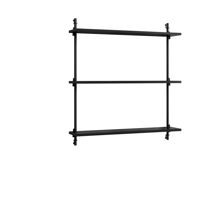 Moebe wall shelving ws.85.1 - Sort - MOEBE