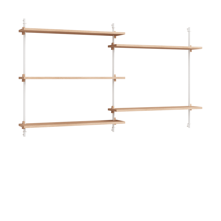 Moebe wall shelving ws.85.2.B - Eg/Hvid - MOEBE