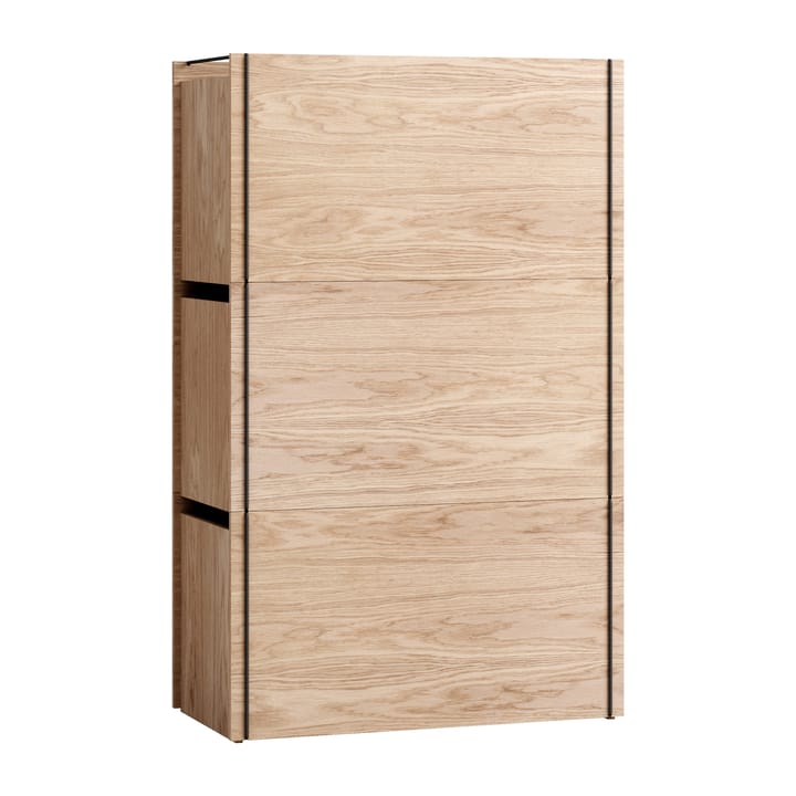 Opbevaringskasse eg 33x60 cm, Wood/Black MOEBE