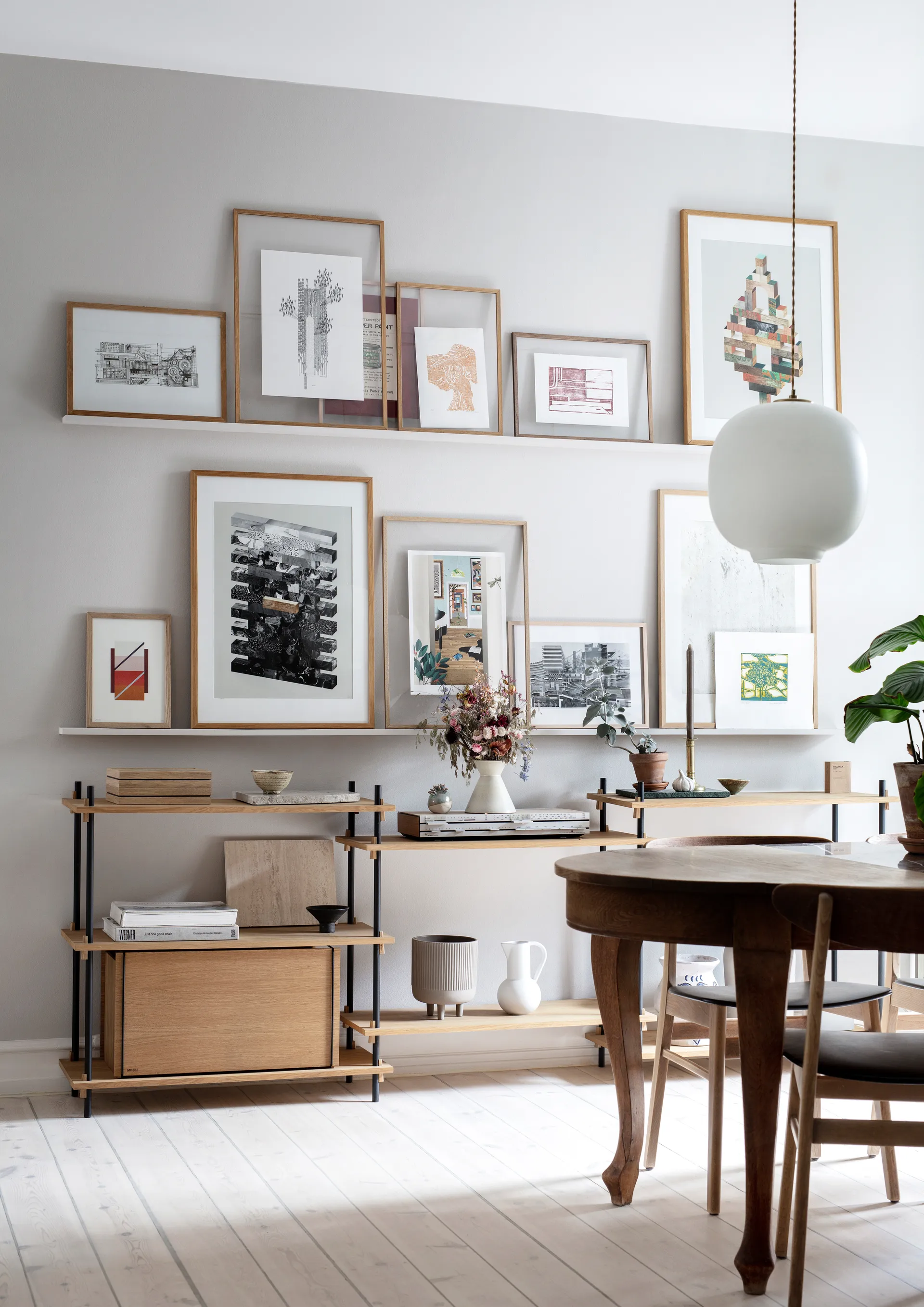 Opbevaringskasse eg 33x60 cm, Wood/Black MOEBE