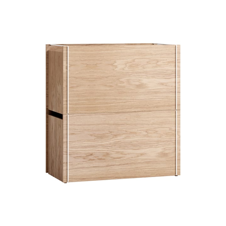 Opbevaringskasse eg 33x60 cm, Wood/White MOEBE