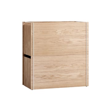 Opbevaringskasse eg 33x60 cm - Wood/White - MOEBE