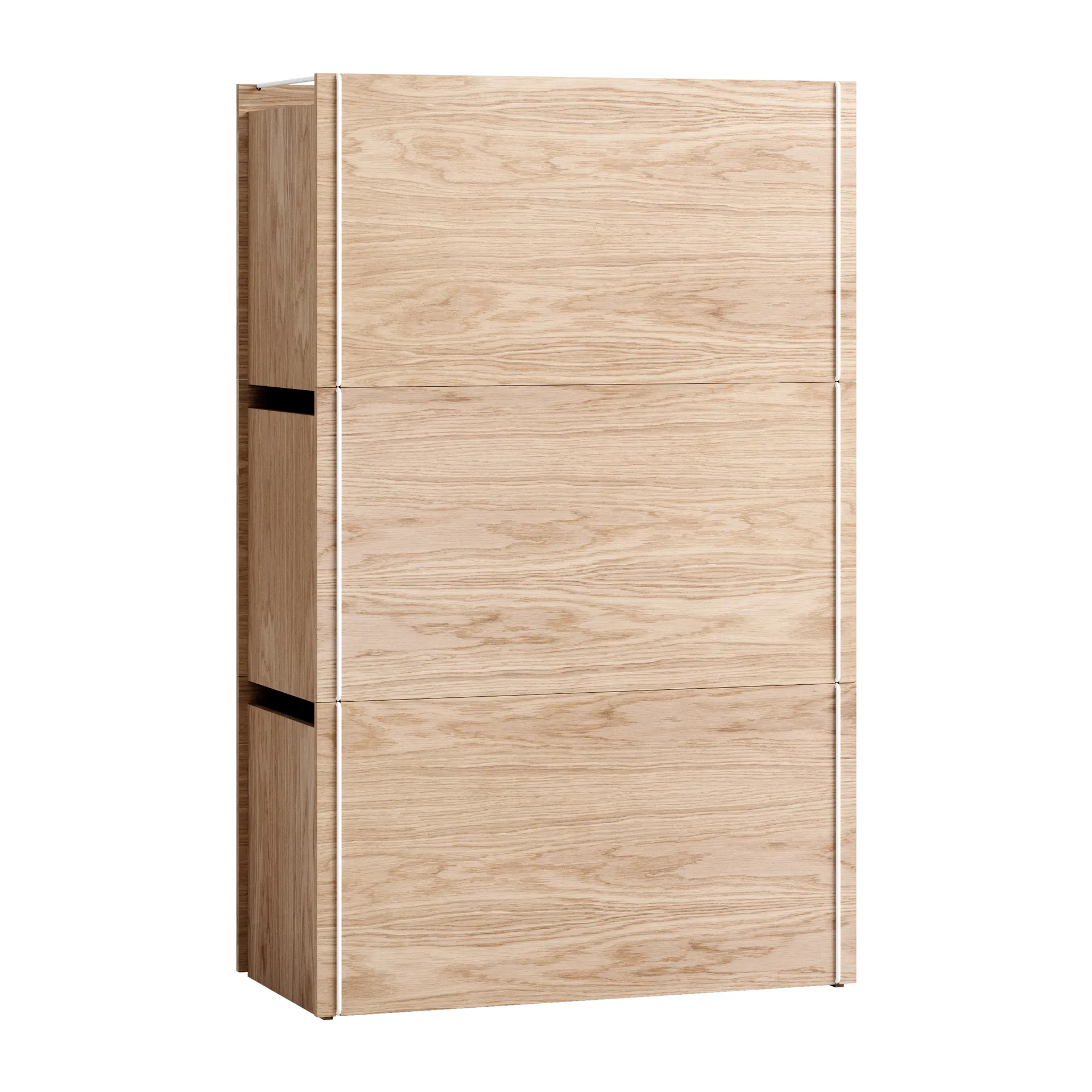 Opbevaringskasse eg 33x60 cm, Wood/White MOEBE