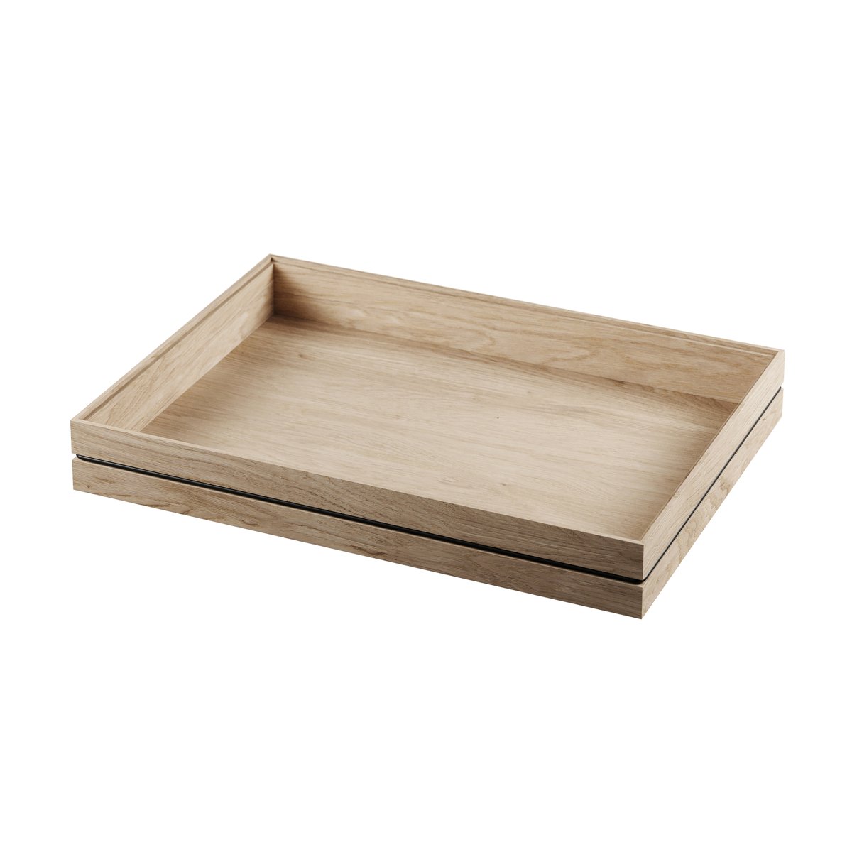 MOEBE Organise opbevaringskasse 25x34 cm Wood | Skandinavisk Design | Opbevaringskurve | Brun