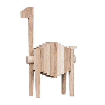 Polygrif egetræsskulptur 21x32 cm - Wood/Black - MOEBE