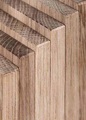 Polygrif egetræsskulptur 21x32 cm - Wood/Black - MOEBE