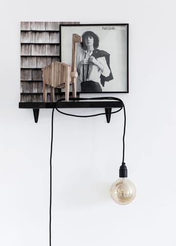 Polygrif egetræsskulptur 21x32 cm - Wood/Black - MOEBE