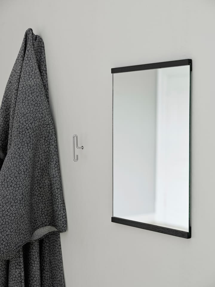 Rektangulær vægspejl 30x40 cm, Black MOEBE