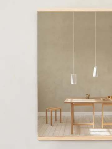 Rektangulær vægspejl 50x70 cm - Ash - MOEBE
