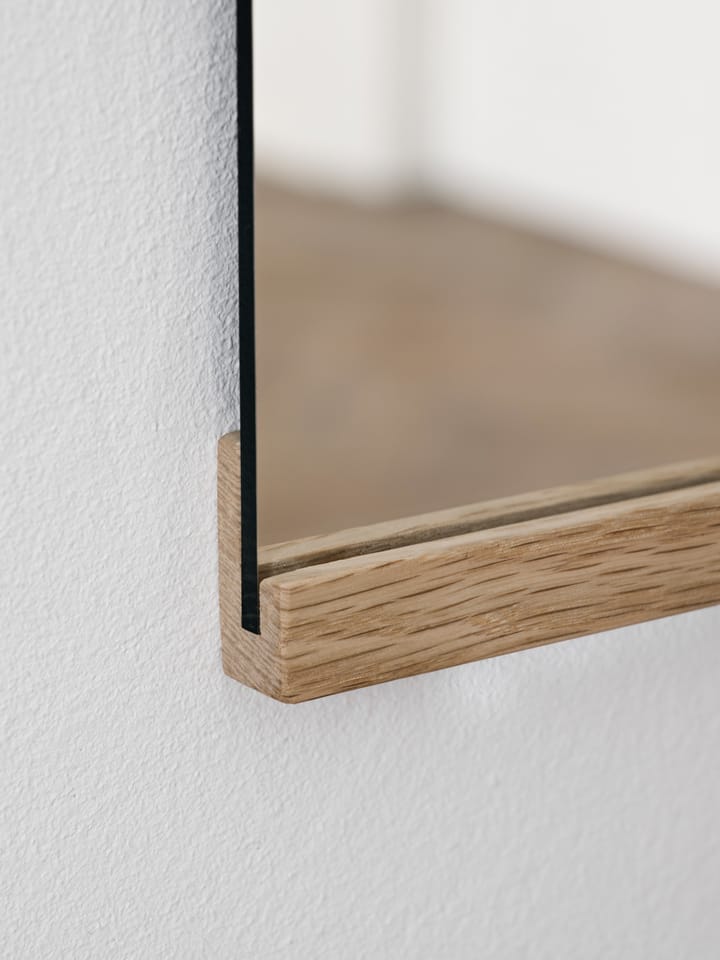 Rektangulær vægspejl 50x70 cm, Oak MOEBE