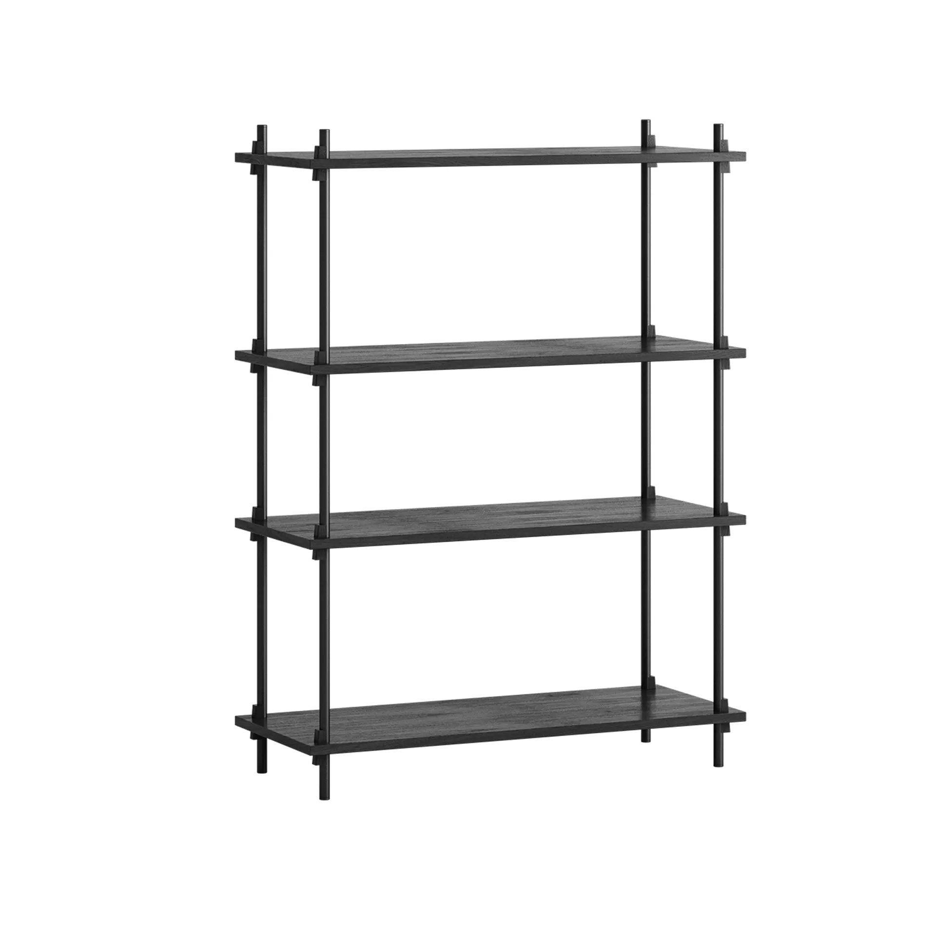 Shelving System classic hylde, Black, 86x115x35 cm, S.115.1.A MOEBE