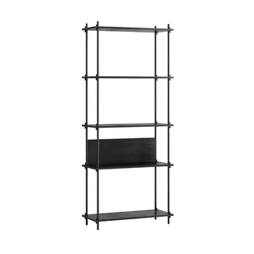 Shelving System classic hylde - Black, 86x200x35 cm, S.200.1.A - MOEBE