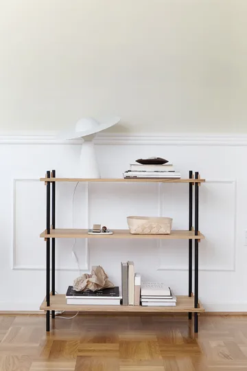 Shelving System classic hylde - Black, 86x65x35 cm, S.65.1.A - MOEBE