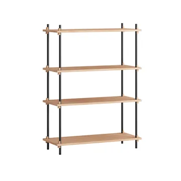 Shelving System classic hylde - Eg-black, 86x115x35 cm, S.115.1.A - MOEBE