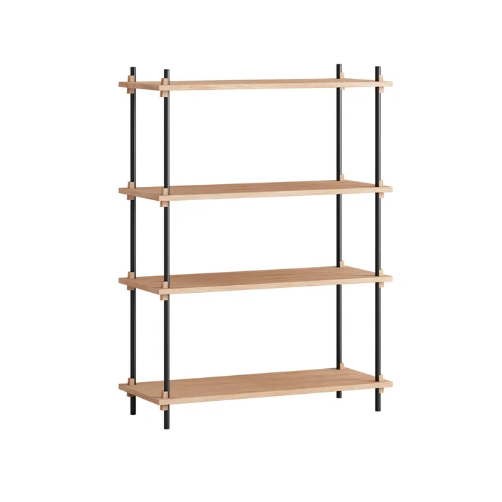 Shelving System classic hylde - Eg-black, 86x115x35 cm, S.115.1.A - MOEBE