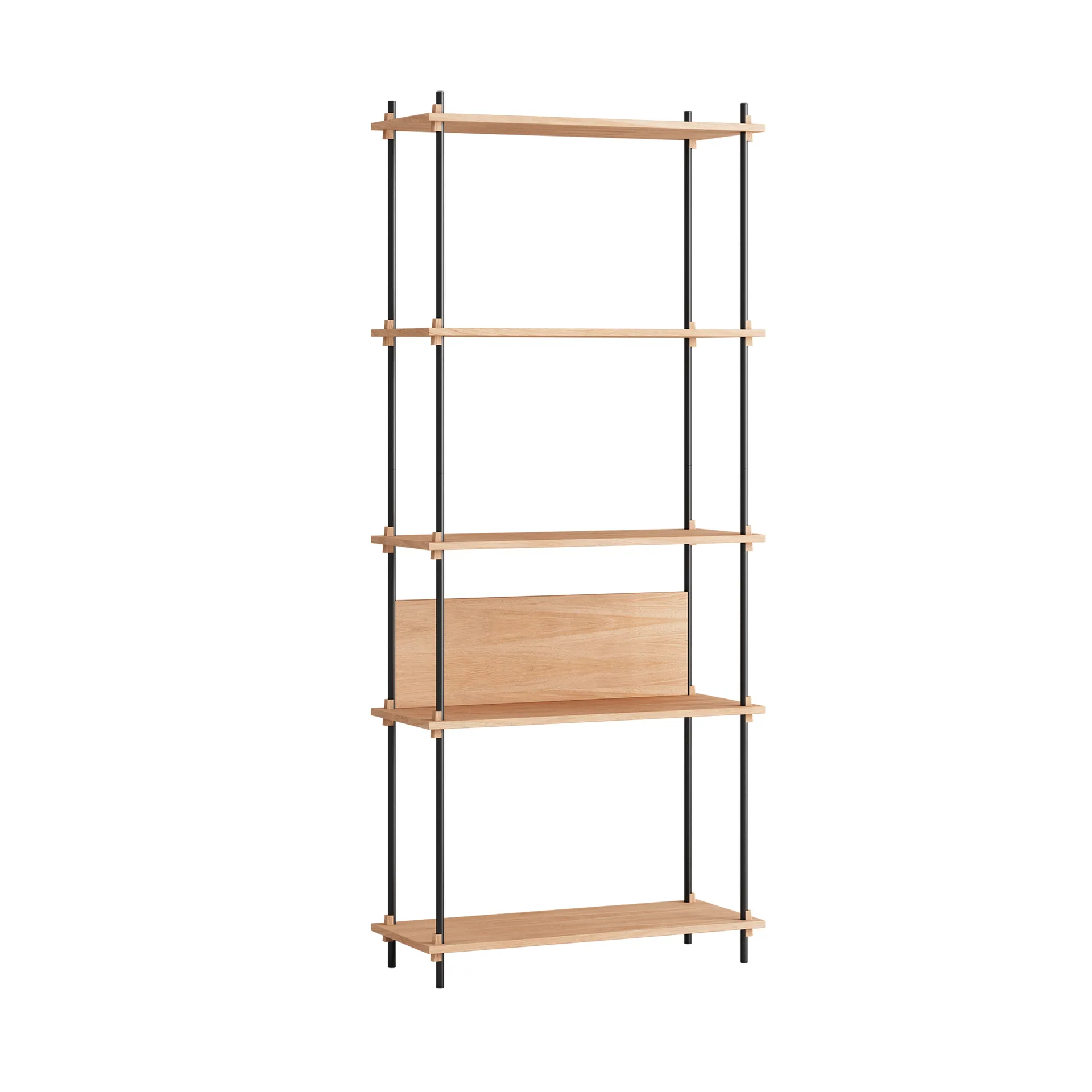 Shelving System classic hylde, Eg-black, 86x200x35 cm, S.200.1.A MOEBE