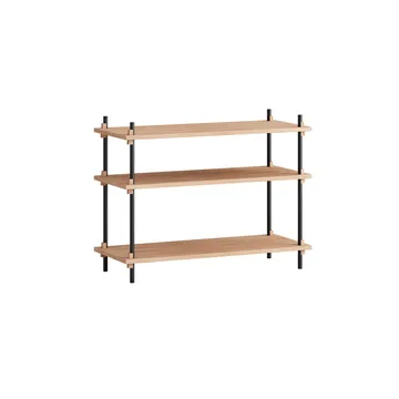 Shelving System classic hylde - Eg-black, 86x65x35 cm, S.65.1.A - MOEBE