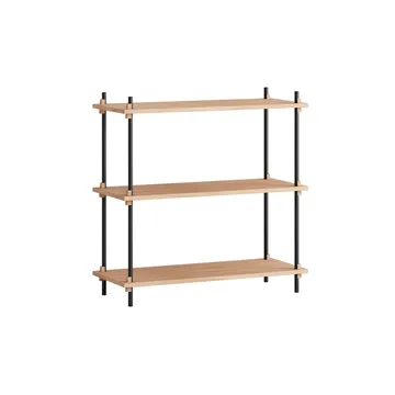 Shelving System classic hylde - Eg-black, 86x85x35 cm, S.85.1.A - MOEBE
