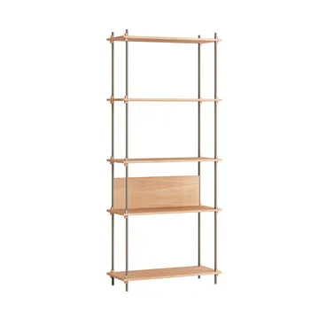 Shelving System classic hylde - Eg- warm grey, 86×200×35 cm, S.200.1.A - MOEBE