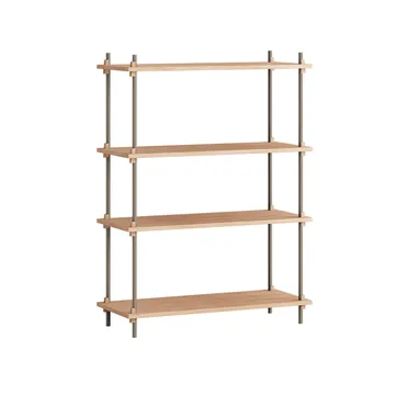 Shelving System classic hylde - Eg-warm grey, 86x115x35 cm, S.115.1.A - MOEBE