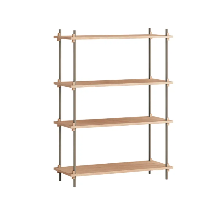 Shelving System classic hylde - Eg-warm grey, 86x115x35 cm, S.115.1.A - MOEBE