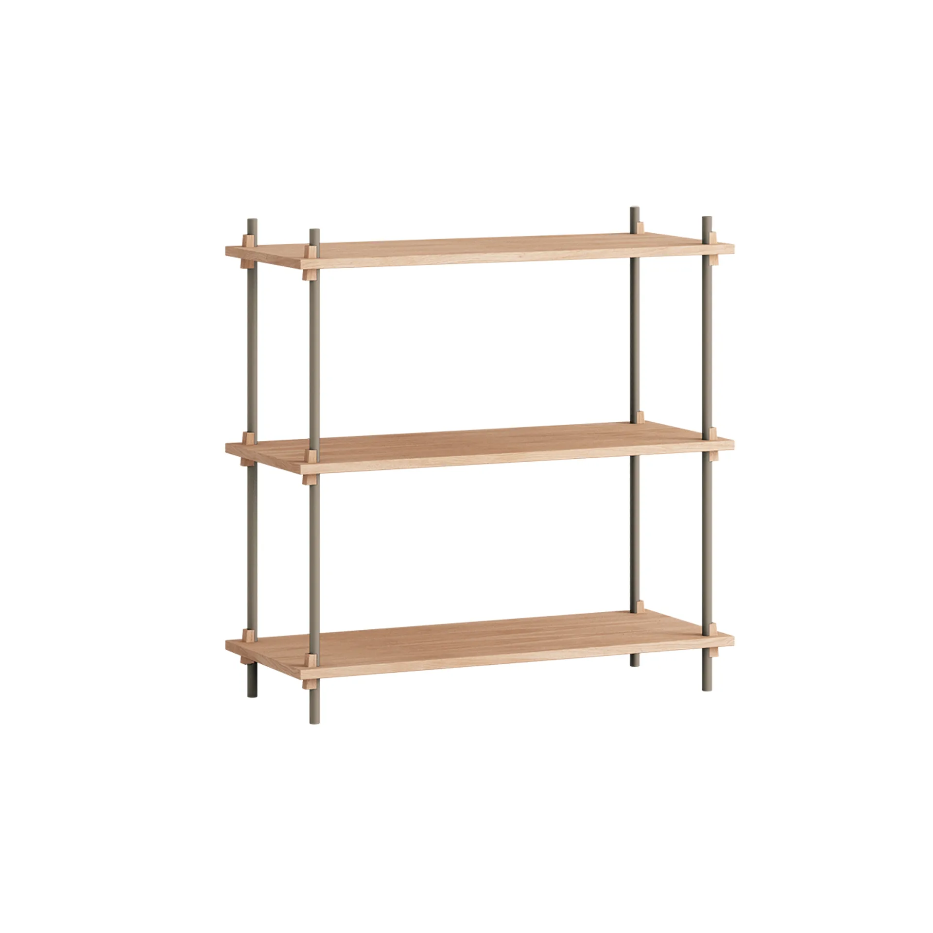 Shelving System classic hylde, Eg-warm grey, 86x85x35 cm, S.85.1.A MOEBE