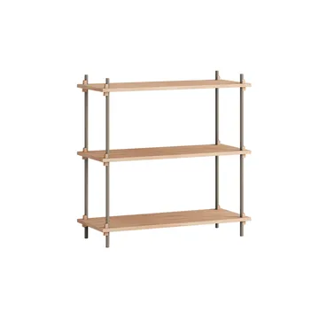 Shelving System classic hylde - Eg-warm grey, 86x85x35 cm, S.85.1.A - MOEBE