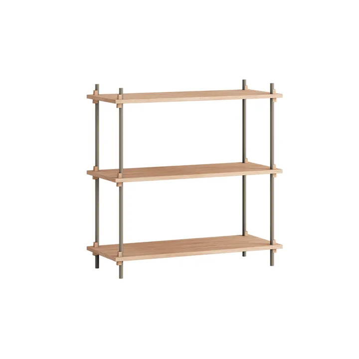 Shelving System classic hylde - Eg-warm grey, 86x85x35 cm, S.85.1.A - MOEBE