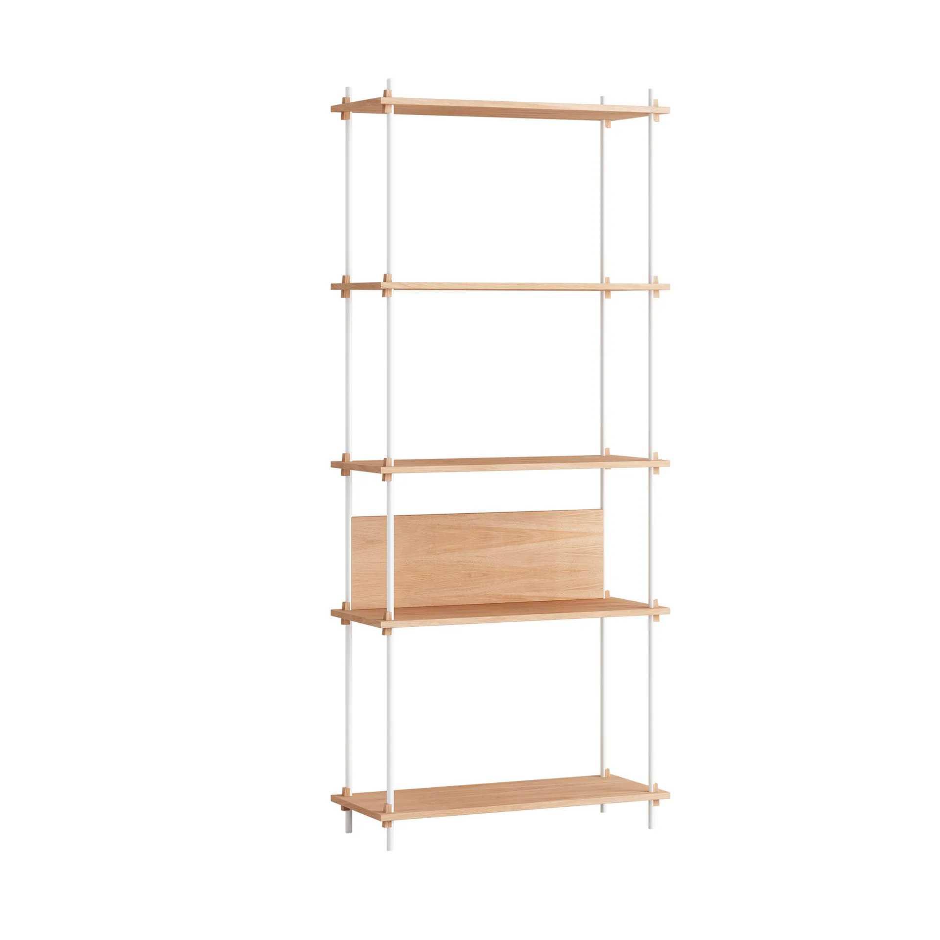 Shelving System classic hylde, Eg-white, 86x200x35 cm, S.200.1.A MOEBE