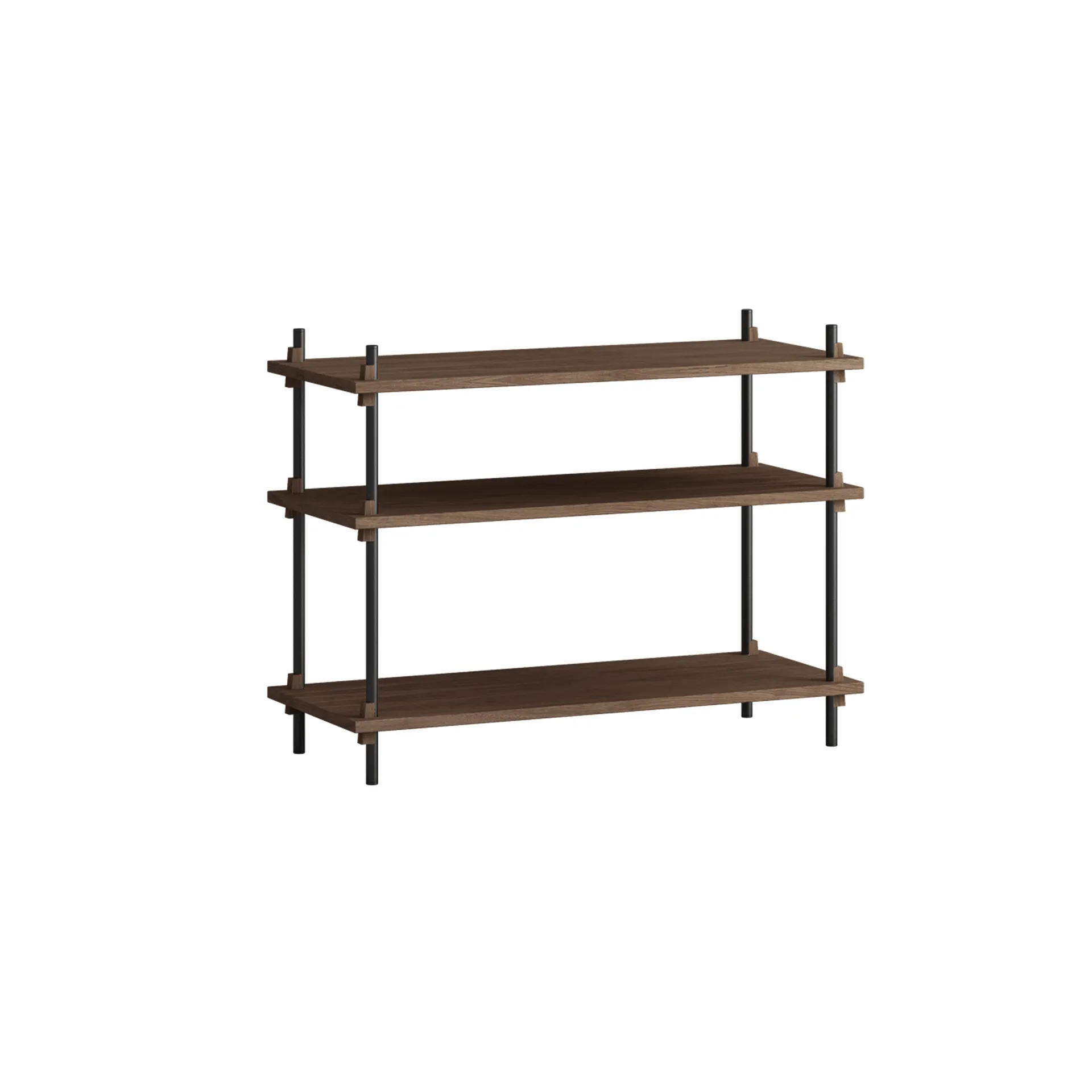 Shelving System classic hylde, Røget eg-black, 86x65x35 cm, S.65.1.A MOEBE