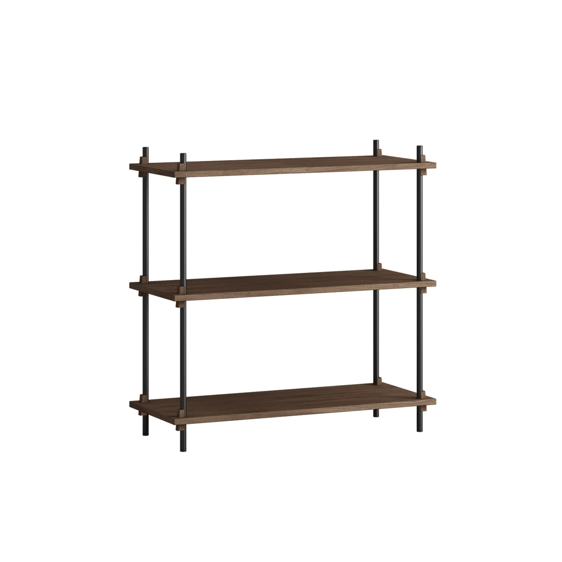 Shelving System classic hylde, Røget eg-black, 86x85x35 cm, S.85.1.A MOEBE