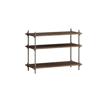 Shelving System classic hylde - Røget eg-warm grey, 86x65x35 cm, S.65.1.A - MOEBE