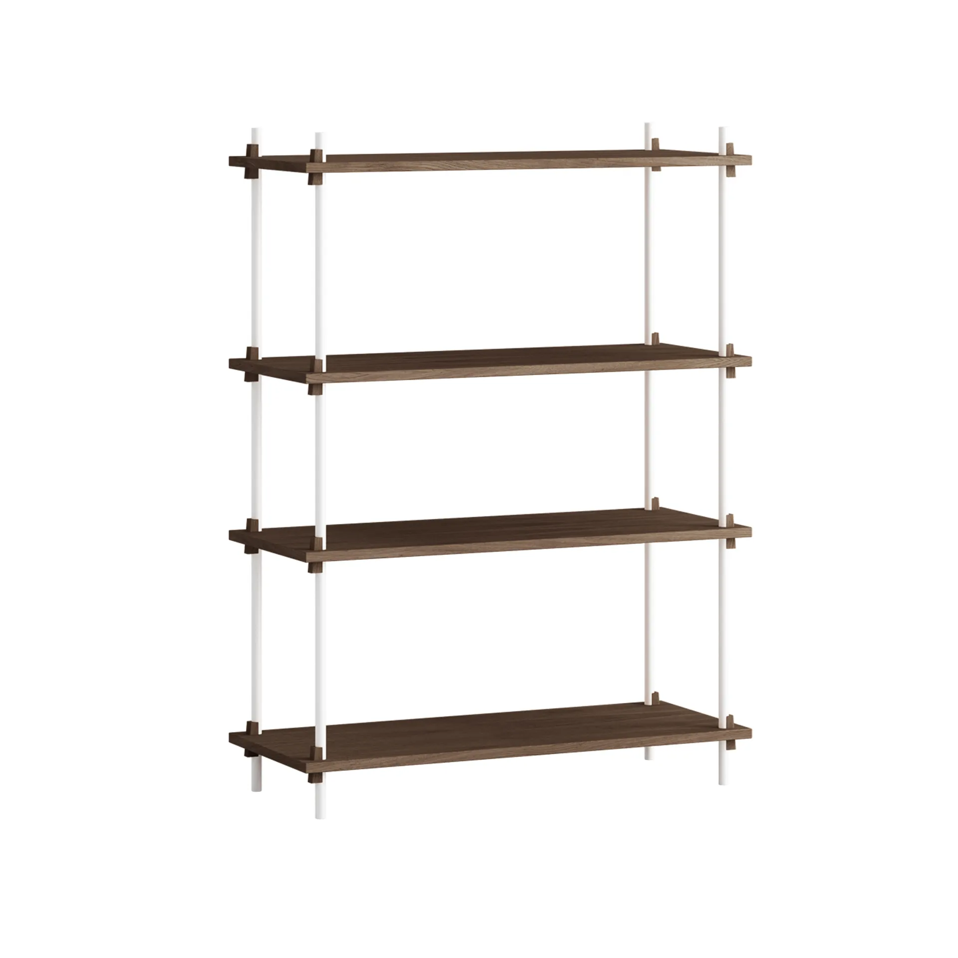 Shelving System classic hylde, Røget eg-white, 86x115x35 cm, S.115.1.A MOEBE