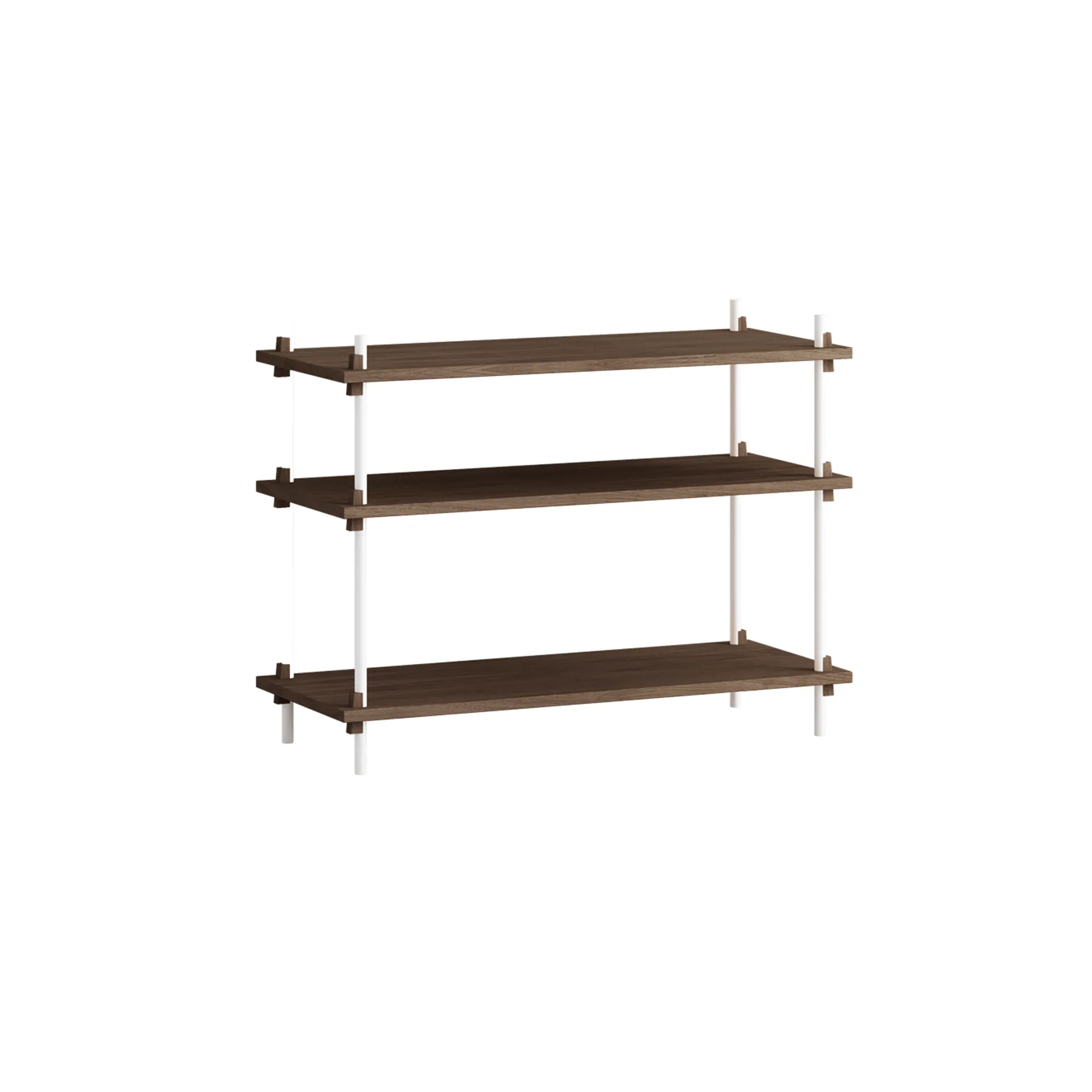 Shelving System classic hylde, Røget eg-white, 86x65x35 cm, S.65.1.A MOEBE