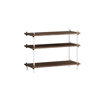 Shelving System classic hylde - Røget eg-white, 86x65x35 cm, S.65.1.A - MOEBE