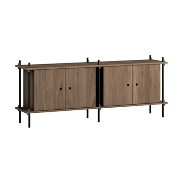 Shelving System sideboard - Røget eg-black, 163x65x35 cm, S.65.2.D - MOEBE