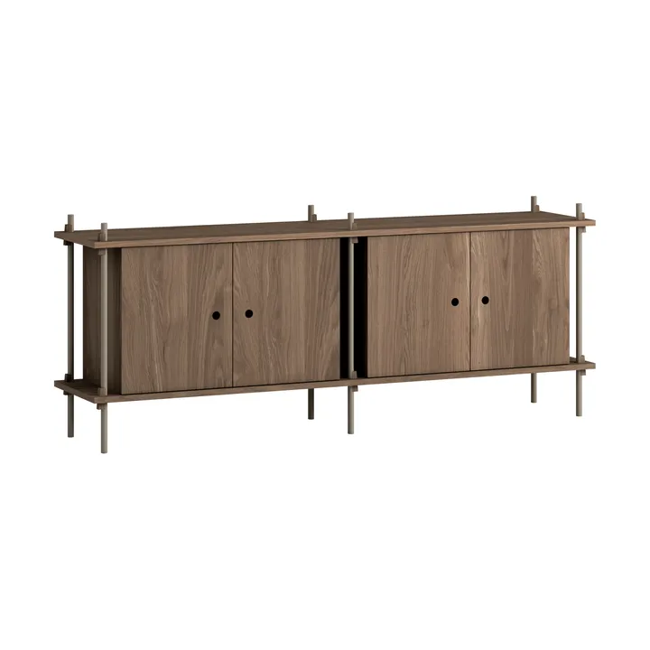 Shelving System sideboard - Røget eg-black, 163x65x35 cm, S.65.2.D - MOEBE