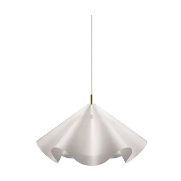 Sinuate pendel - Hvid-messing, medium Ø60x30 cm - MOEBE