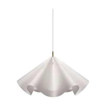 Sinuate pendel - Hvid-messing, stor Ø75x40 cm - MOEBE