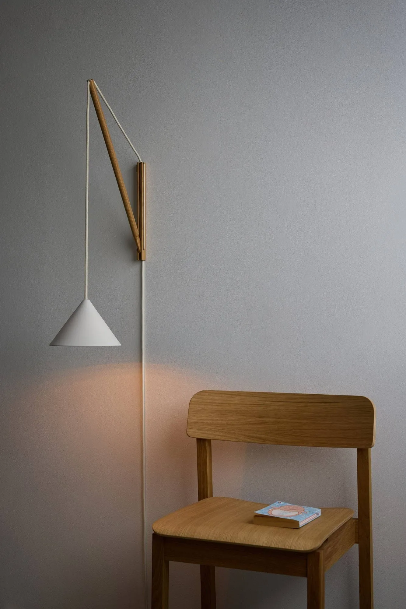 Suspended Wall Lamp, Eg-hvid MOEBE