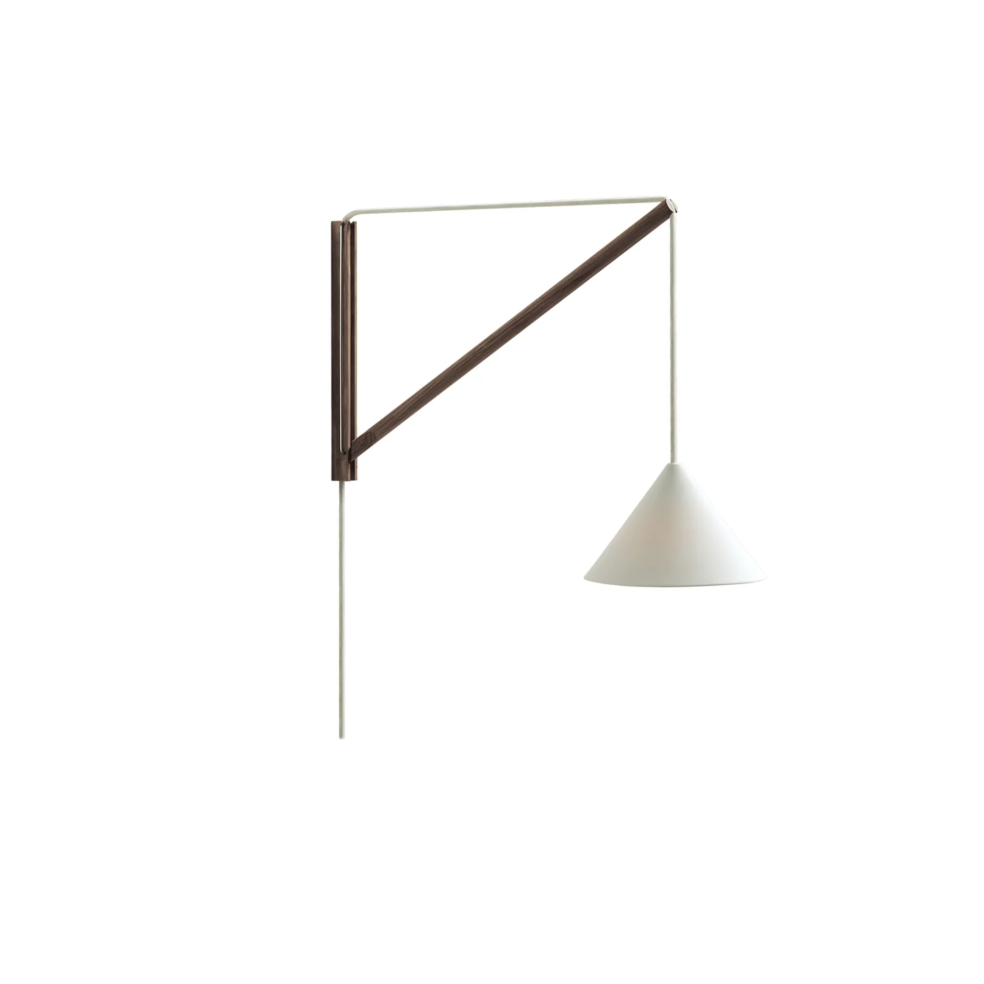 Suspended Wall Lamp, Røget eg-hvid MOEBE