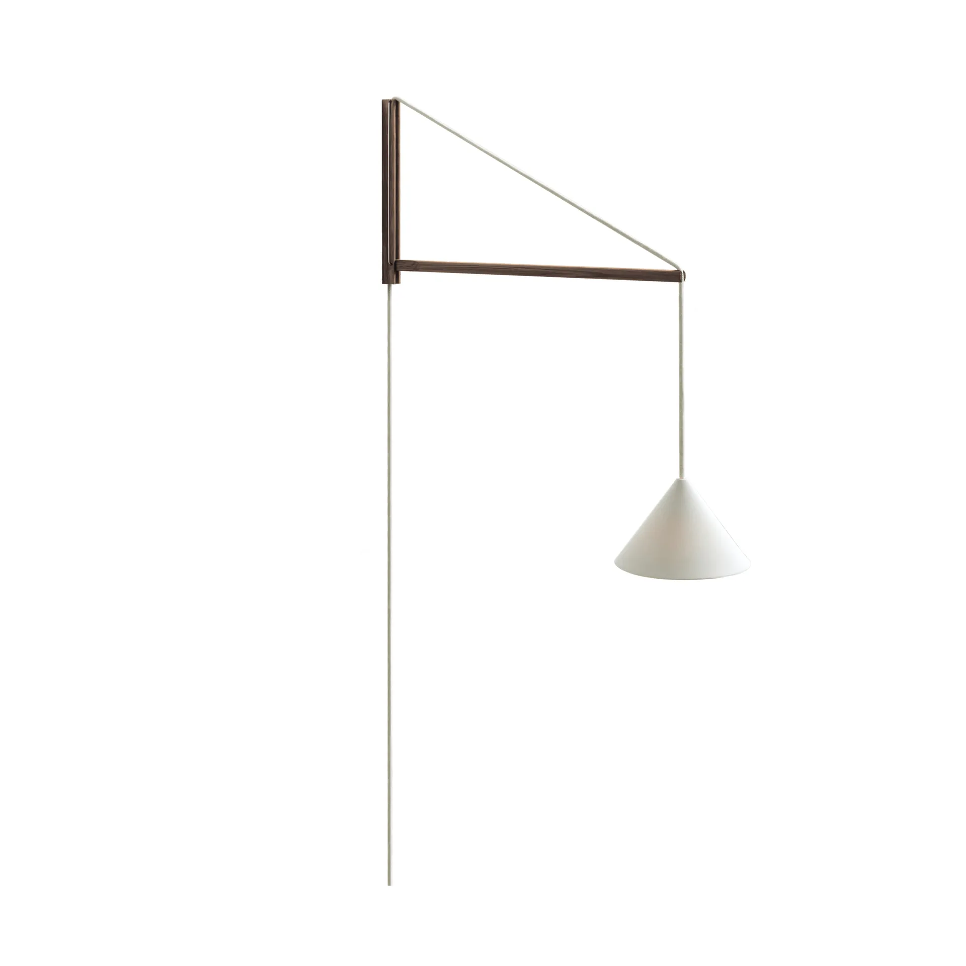 Suspended Wall Lamp, Røget eg-hvid MOEBE