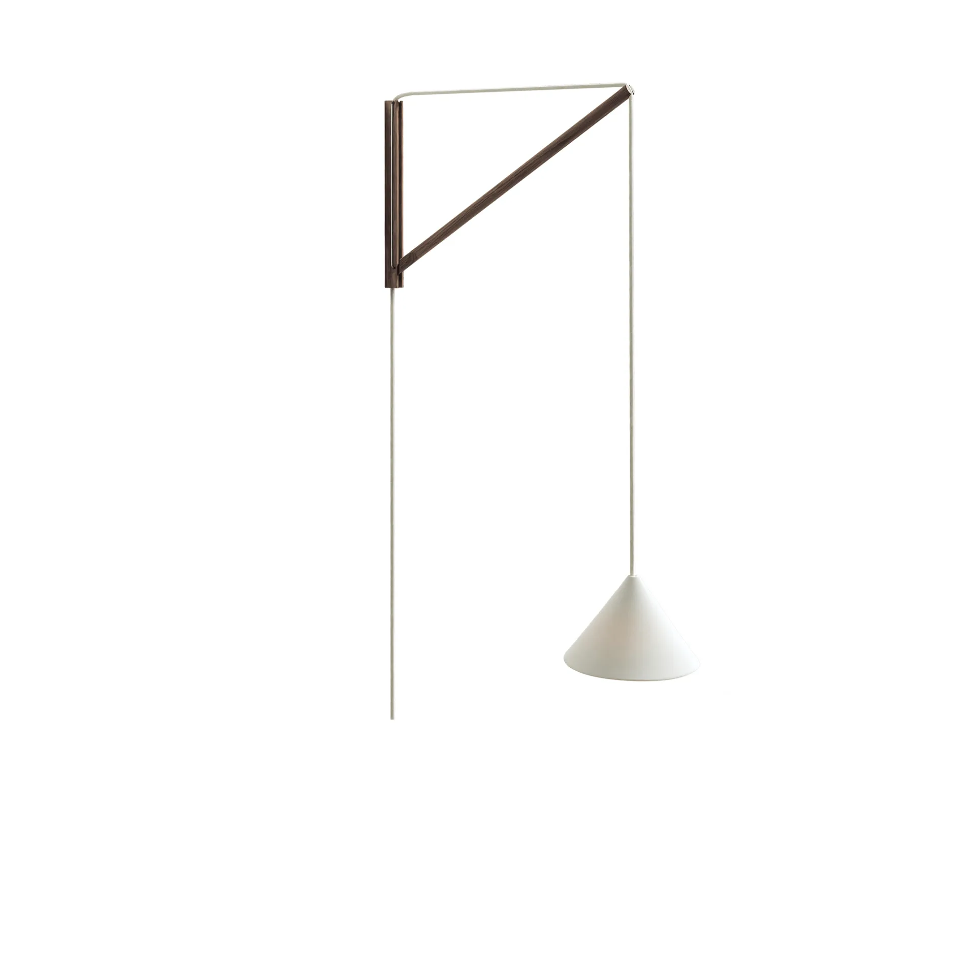 Suspended Wall Lamp, Røget eg-hvid MOEBE