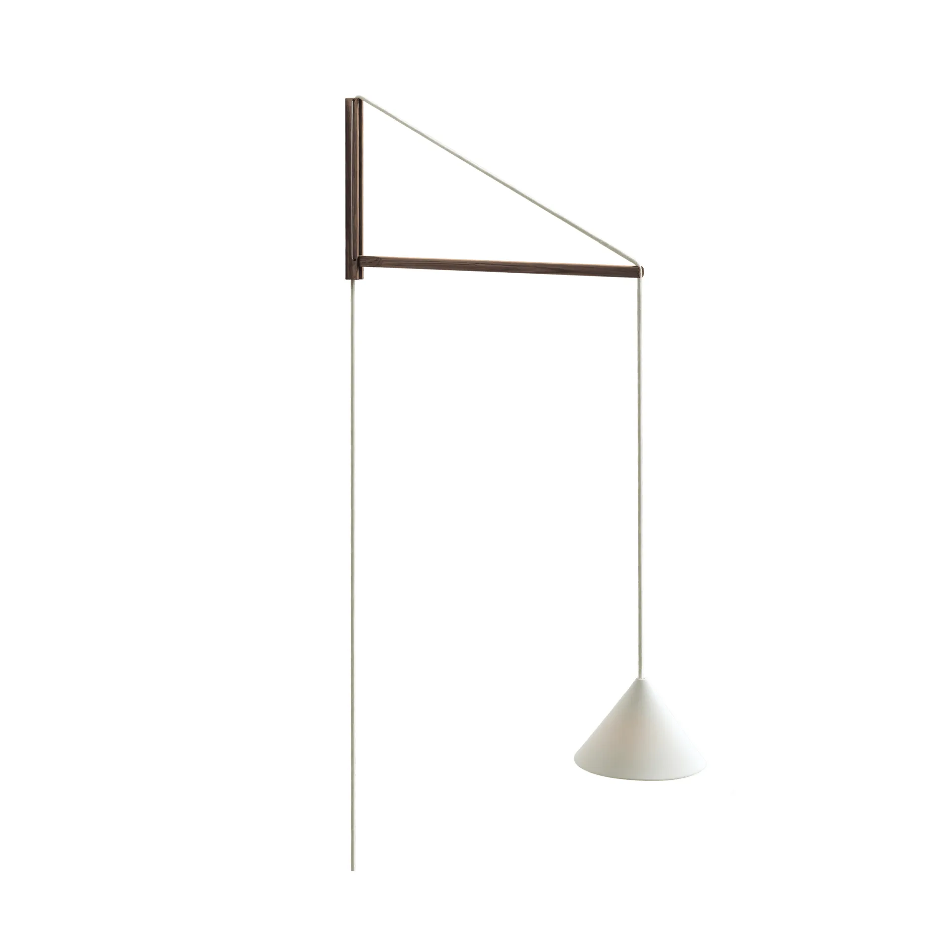 Suspended Wall Lamp, Røget eg-hvid MOEBE