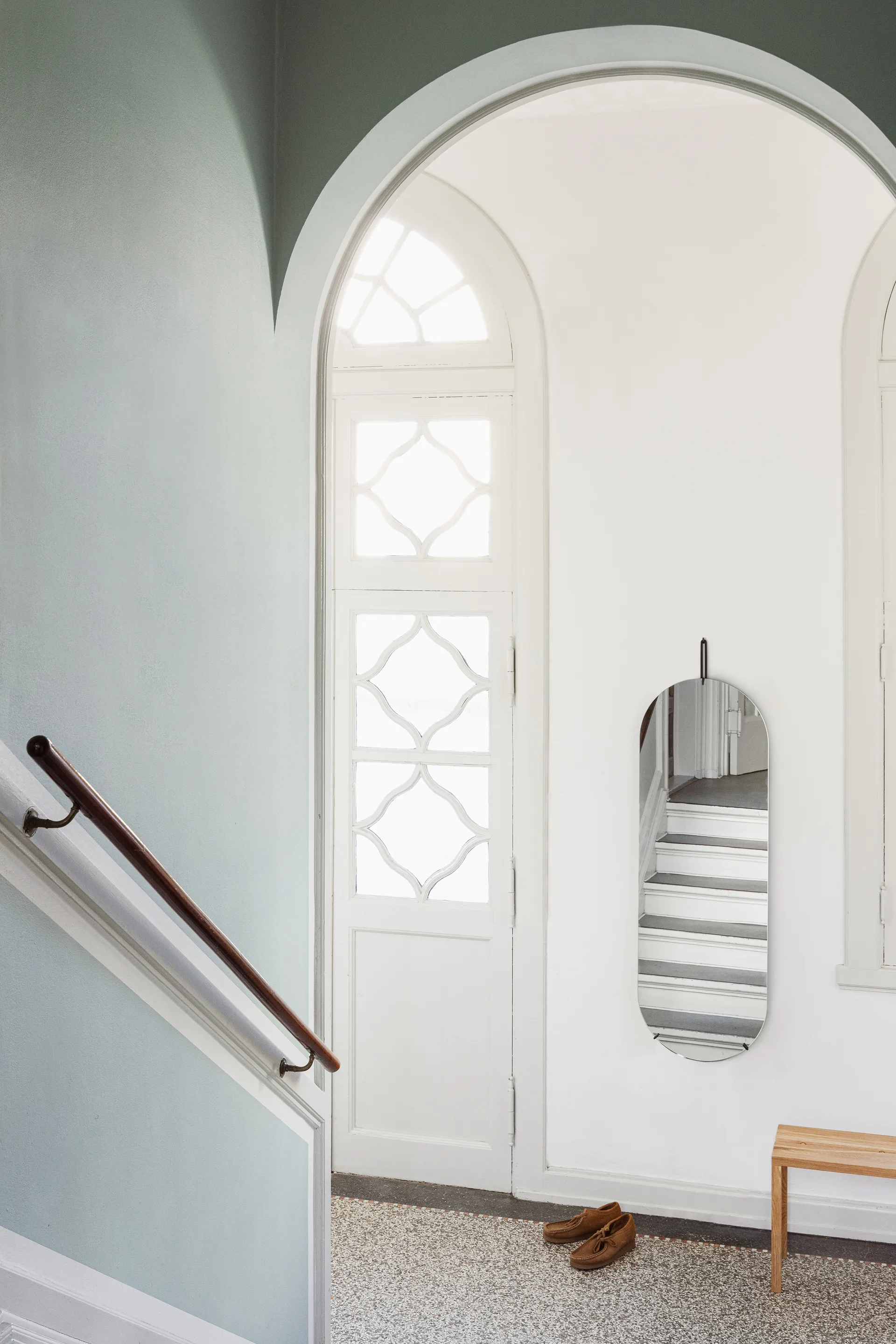 Vægspejl 40,4x146,9 cm, Black MOEBE