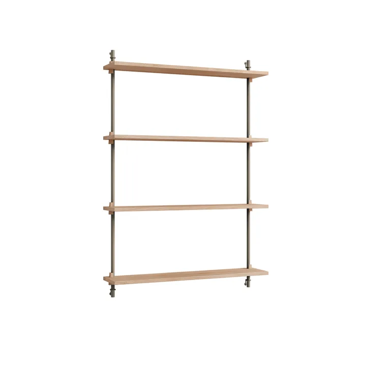 Wall Shelving væghylde - Eg-warm grey, 92x115x17,5 cm, WS.115.1 - MOEBE